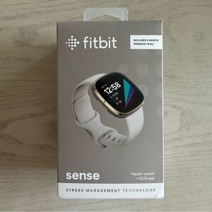 Fitbit Sense Health Watch - Soft Gold & Lunar White